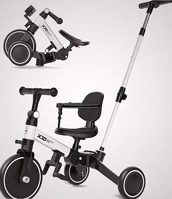6-in-1 Folding Toddler Tricycle with Parental Control - Perfect Gift for Kids