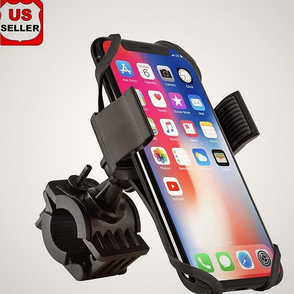 Motorcycle Bicycle MTB Bike Handlebar Mount Holder Universal For Cell Phone GPS