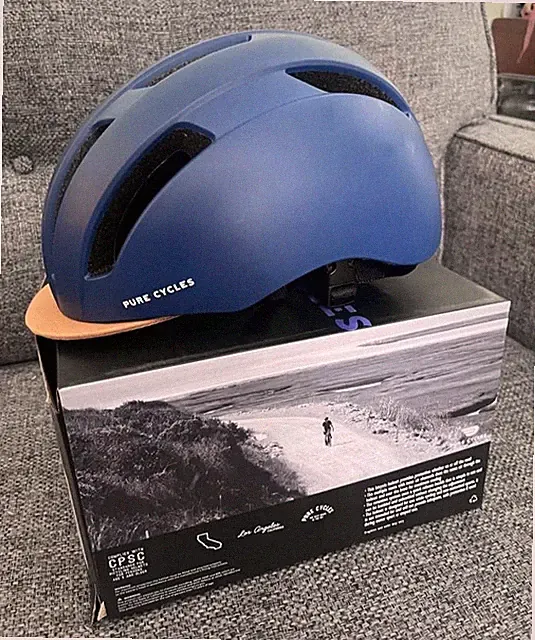 New Bicycle Helmet Navy Blue Large Unused