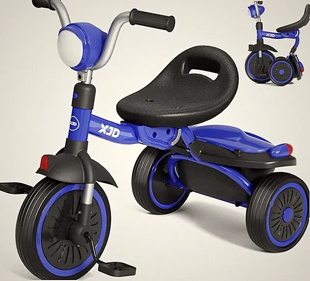 Toddler Tricycle, Foldable Toddler Bike with Pedals, Tricycle for 2-5 Year Olds