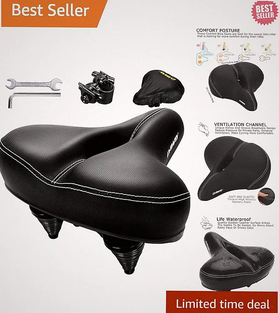 Waterproof C30 Bike Seat with Breathable Ventilation - Comfort for Every Ride