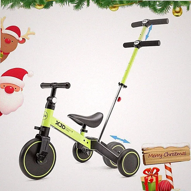 XJD 7 in 1 Toddler Bike with Push Handle, Tricycles for 1 to 3 Year