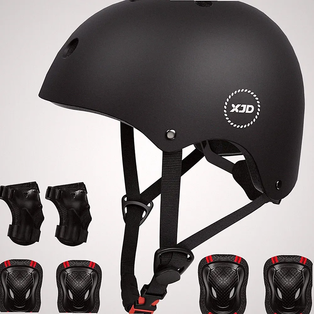 XJD Kids Bike Helmet,Multi-Sport Protective Gear Set for 3-5-8-14 Years Boys Gir